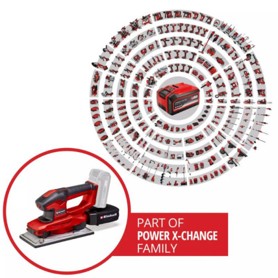 Ponceuse vibrante Einhell TE-OS 18/230 Li Solo au prix HT