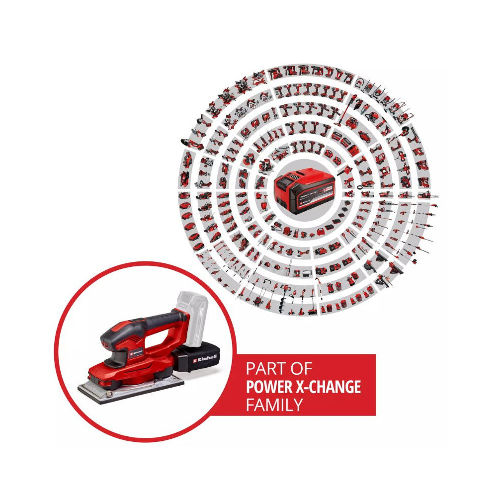 Ponceuse vibrante Einhell TE-OS 18/230 Li Solo au prix HT