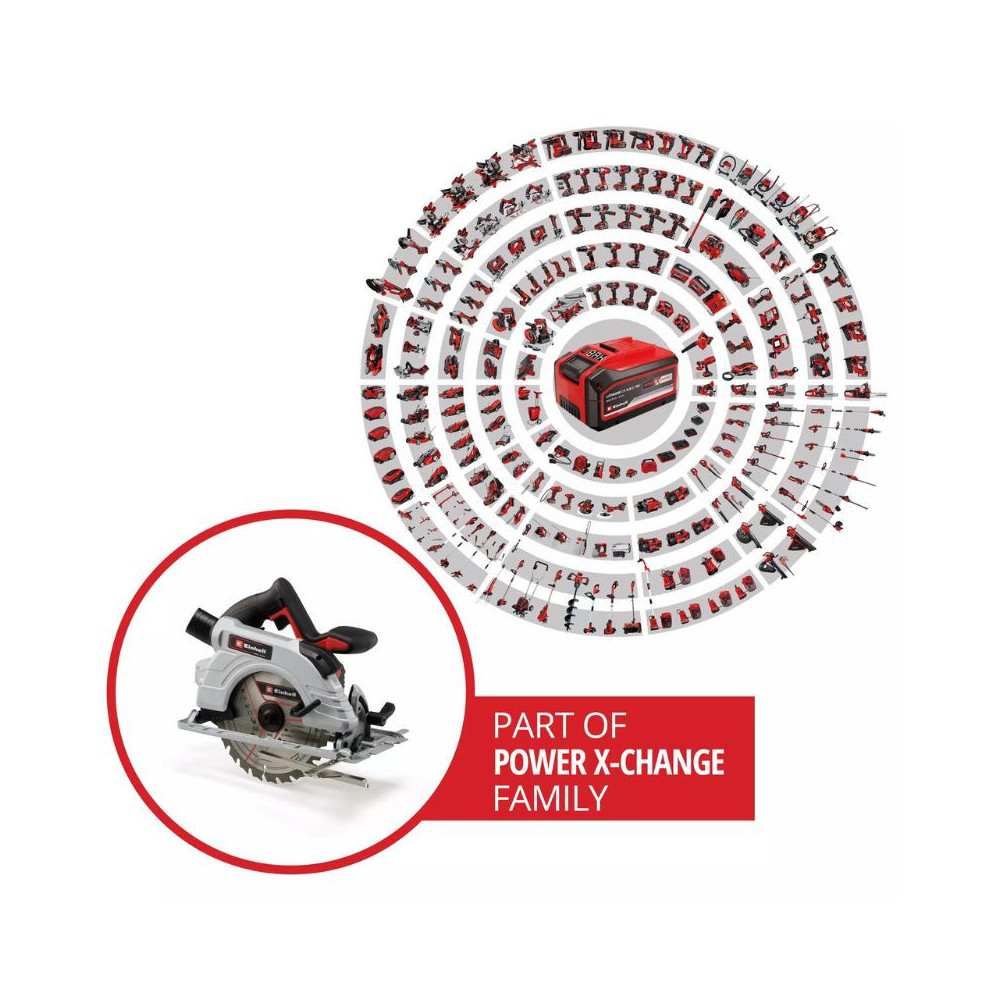 Scie circulaire 18V O190MM tp cs 18190 li bl solo Einhell 4331210
