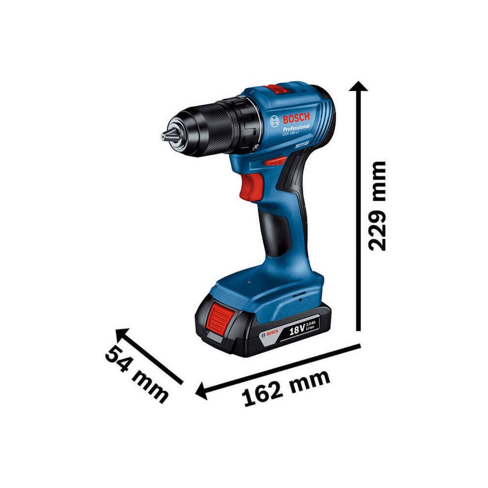 Perceuse visseuse 18V 50NM gsr 185 li Bosch 06019K3003