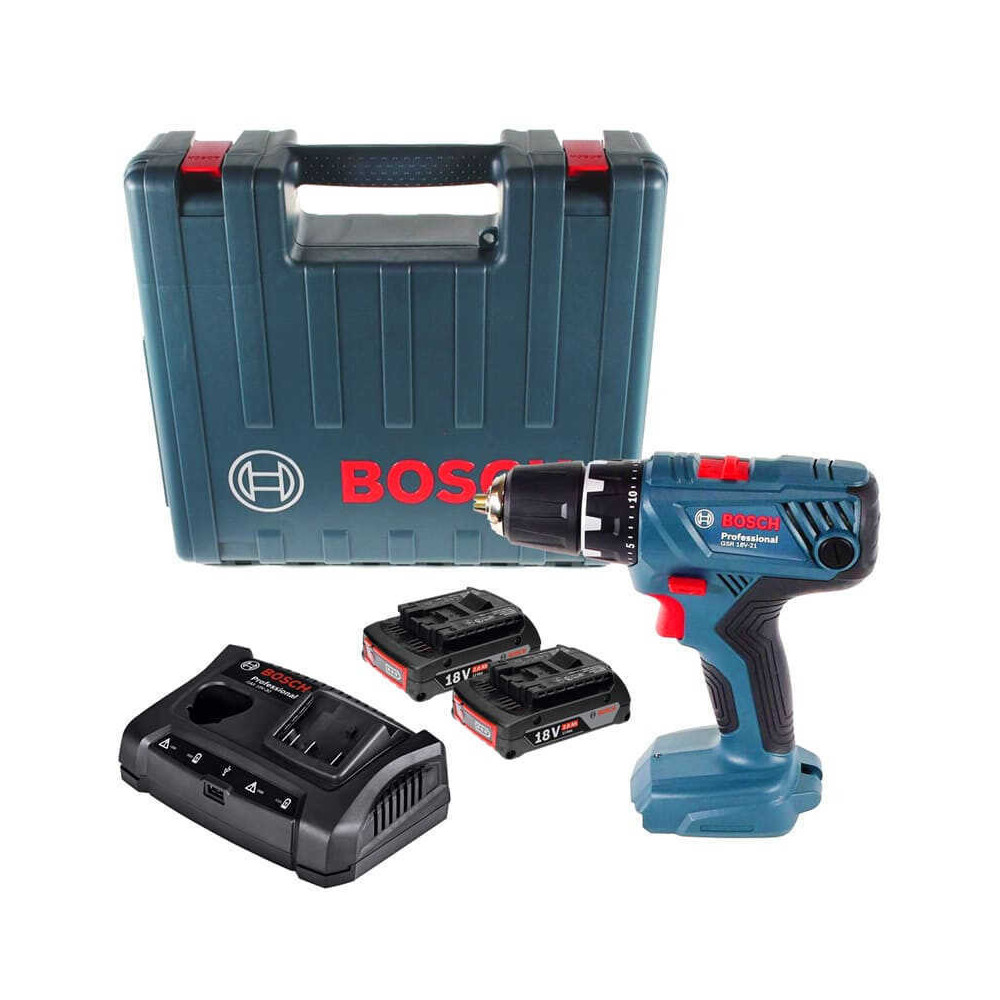 Perceuse visseuse Bosch GSR18V 21 2X2AH
