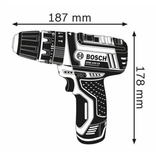 Perceuse a percussion 12V Bosch gsb 12V 15 professional
