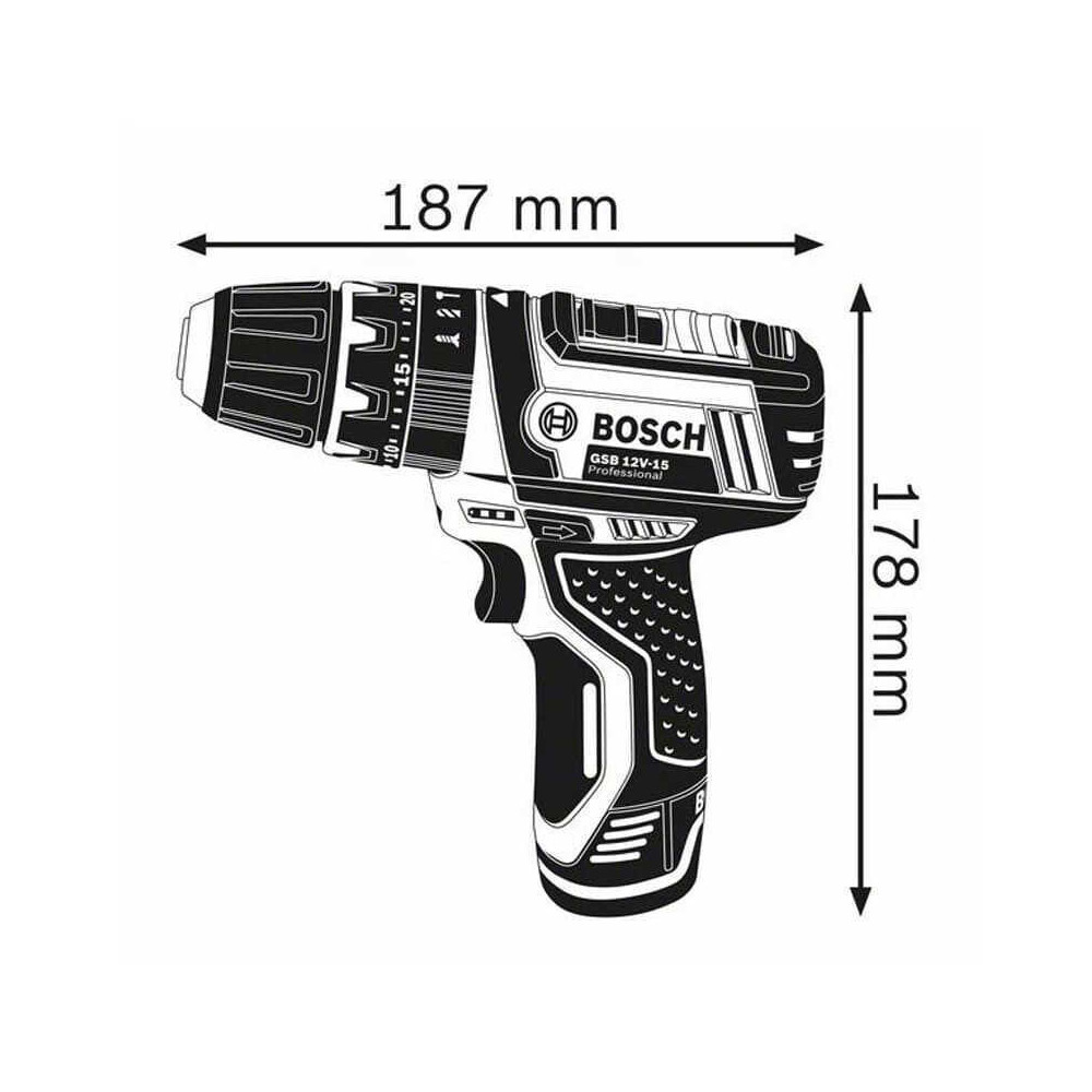 Perceuse a percussion 12V Bosch gsb 12V 15 professional