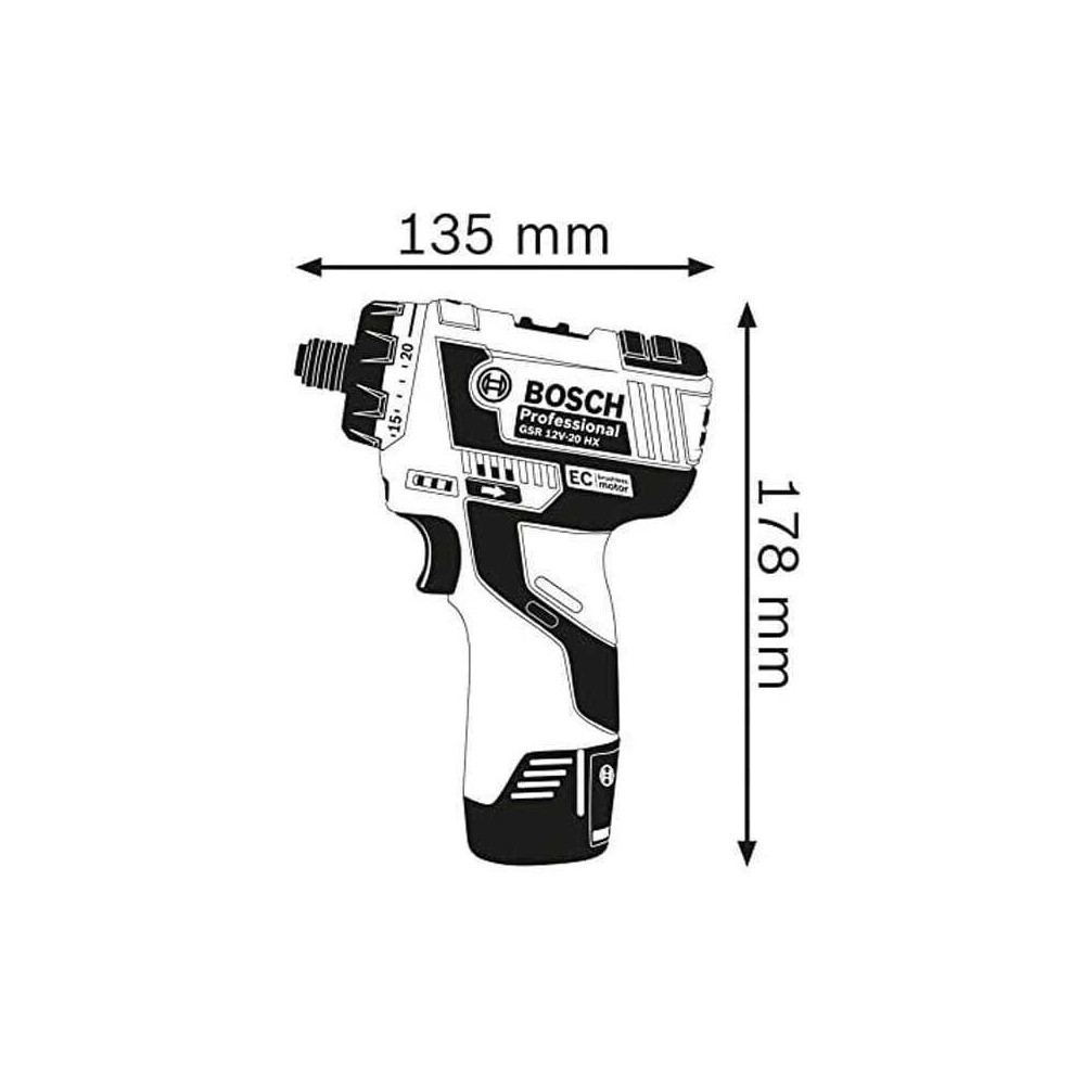 Visseuse Bosch GSR12V 20