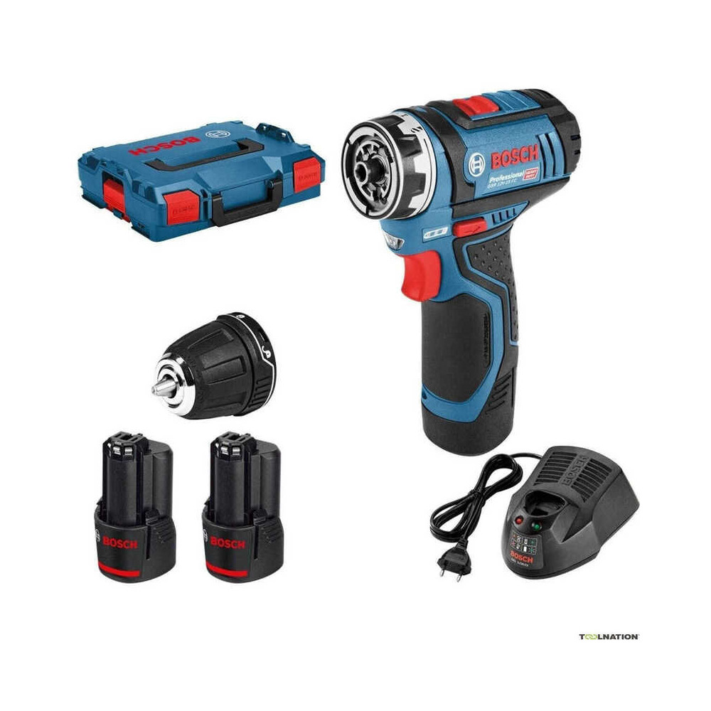 Perceuse visseuse 12V 2X20 ah gsr 12V 15 fc Bosch 06019F6001