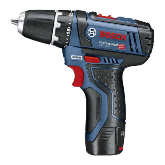 Perceuse gsr 12V 15 avec 6 tournevis Bosch 0615990L22