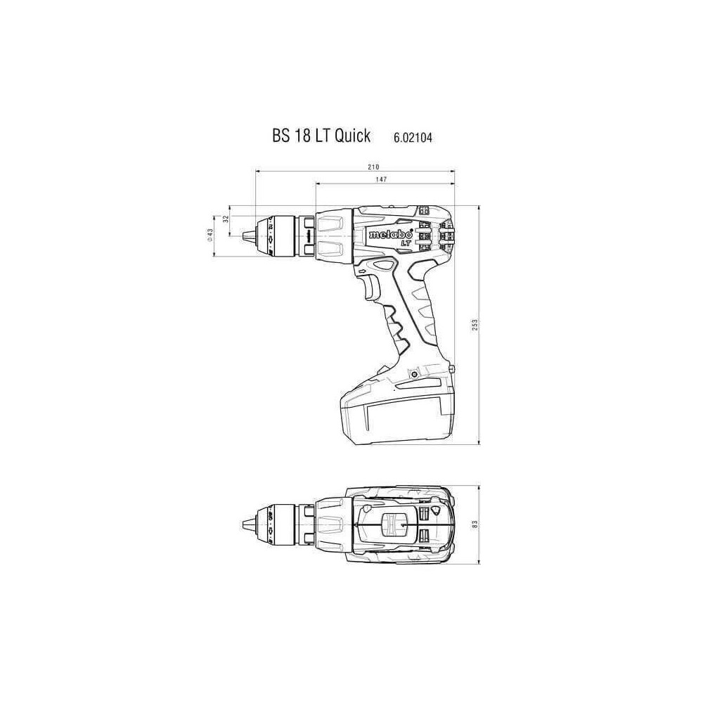 Perceuse bs 18 lt quick Metabo 602104500