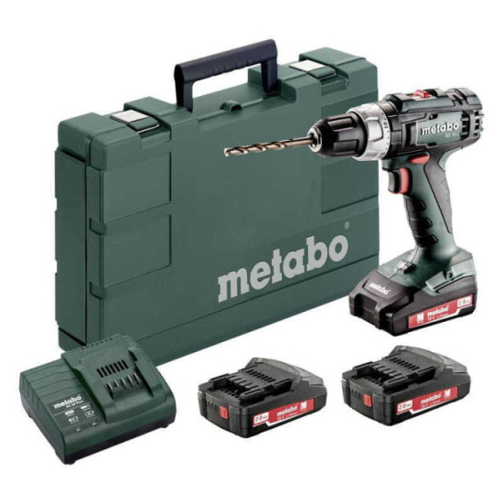 Perceuse visseuse 18V sans fil bs 18 l set Metabo 602321540