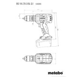 Perceuse visseuse 18V bs 18 ltx 3 bl q i Metabo 602355840