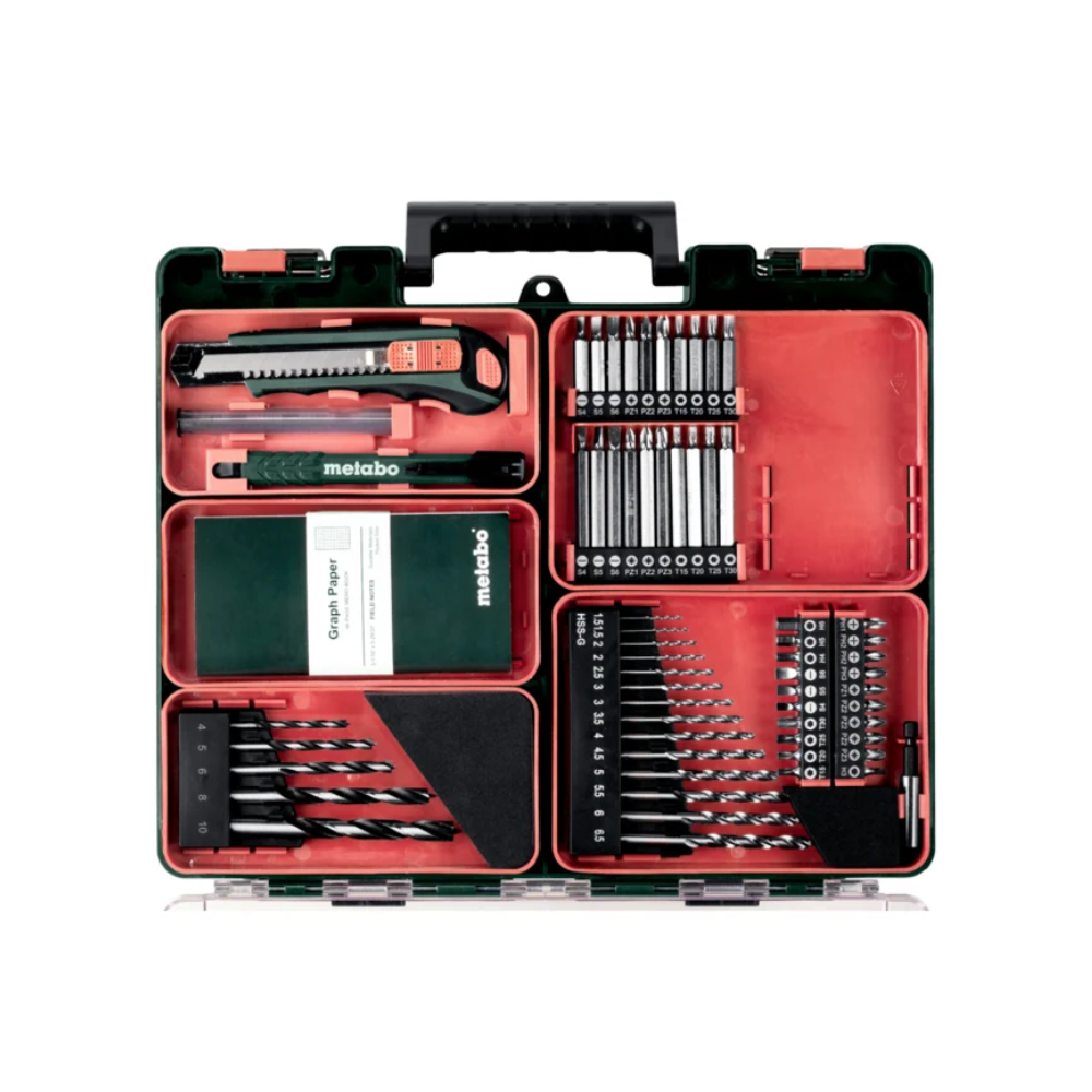 Perceuse visseuse 12V 2X2AH avec accessoires powermaxx bs 12 set Metabo 601036870