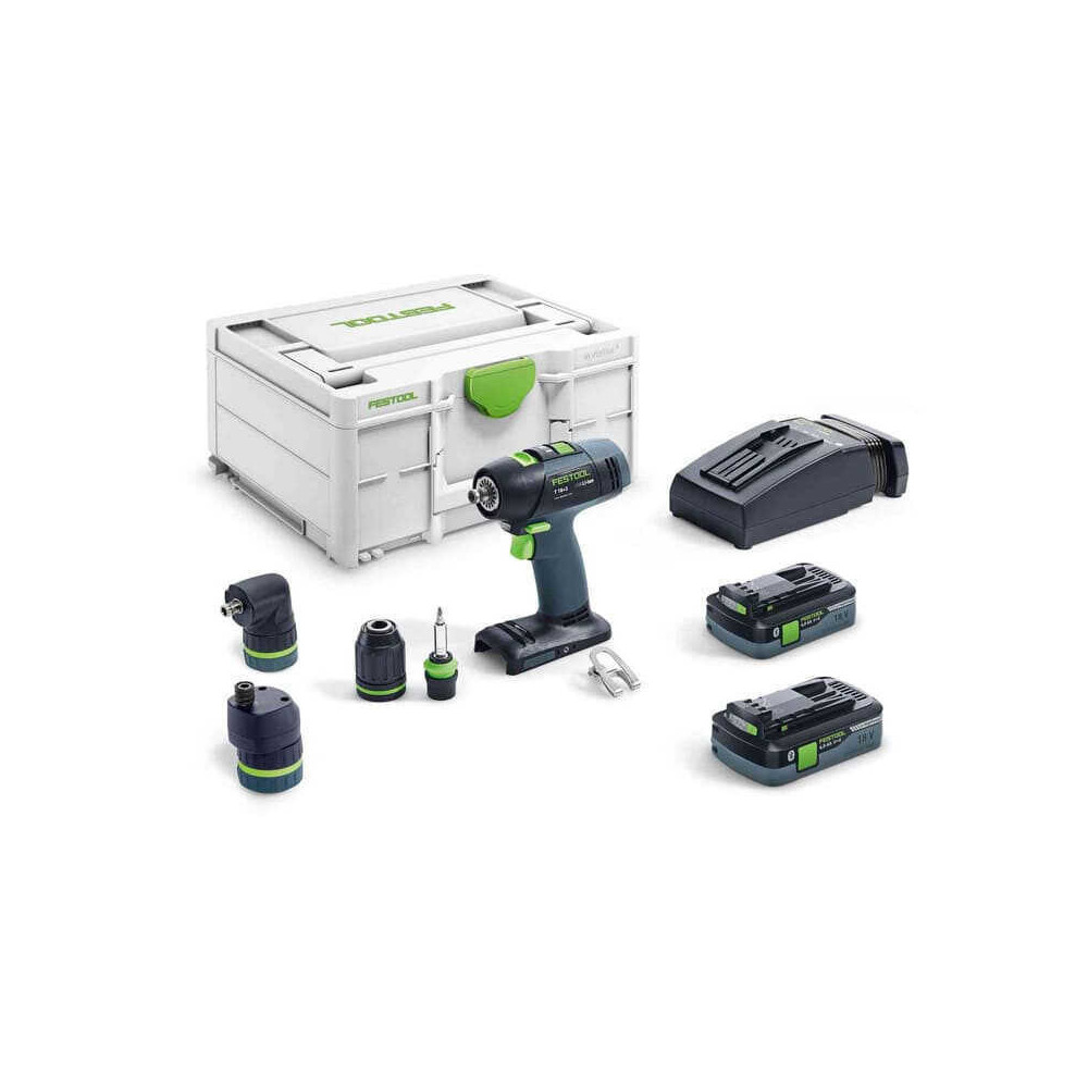 Perceuse visseuse sans fil t 183 li 52 set Festool 575693