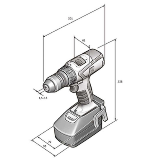 Perceuse visseuse 18V Fein ascm 18 qsw 71161264000 92604314010