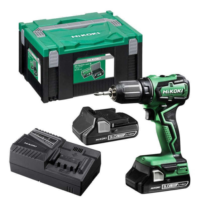 Perceuse visseuse 18V dans coffret hit case Hikoki DS18DDWQZ