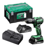 Perceuse visseuse 18V dans coffret hit case Hikoki DS18DDWQZ