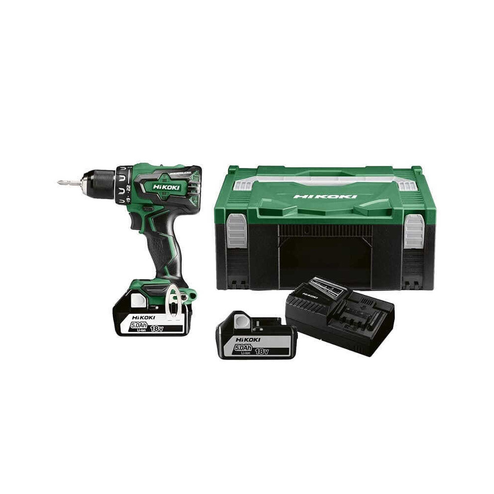 Perceuse visseuse 18V en coffret hit case Hikoki DS18DBSLWFZ