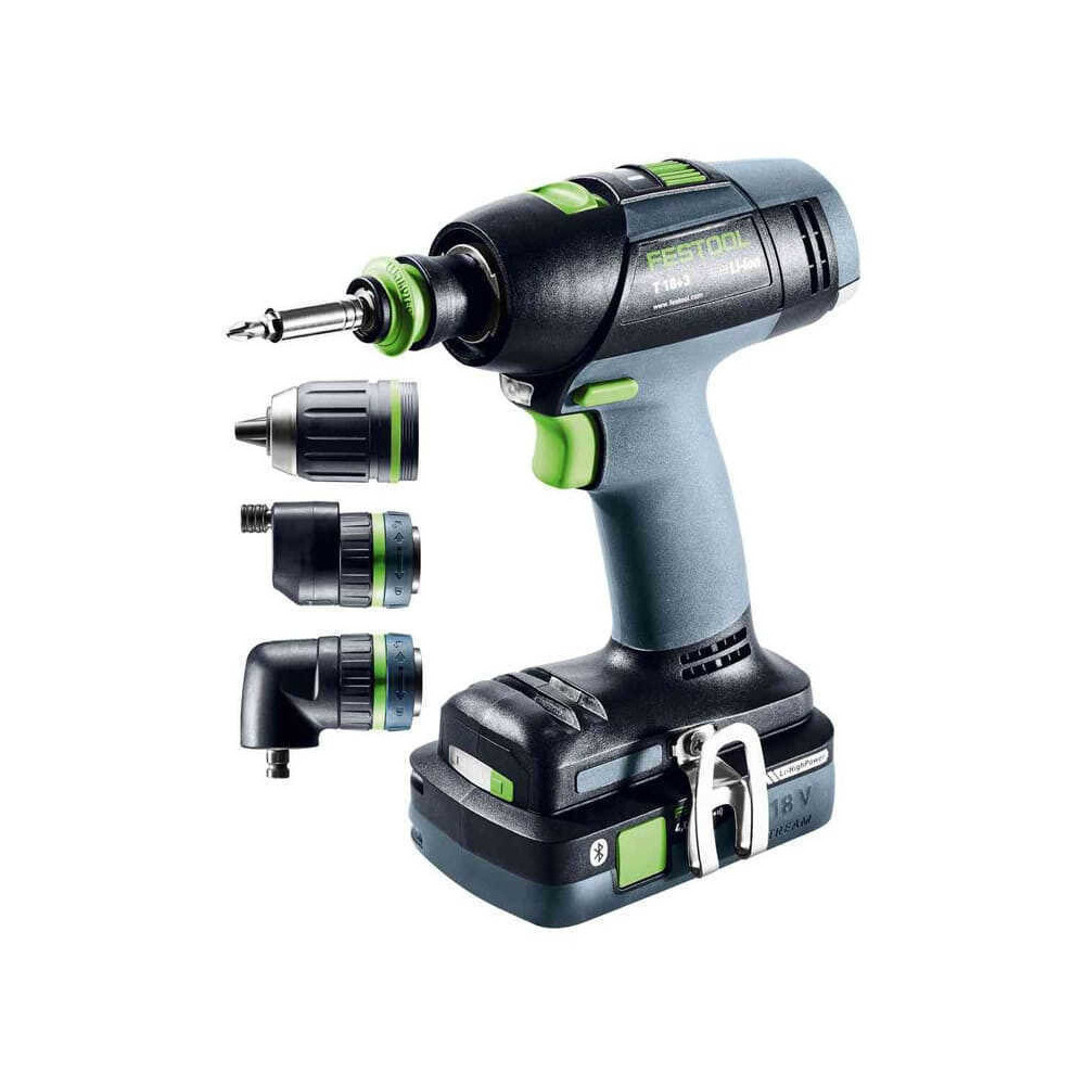 Perceuse visseuse sans fil t 18 hpc 40 i set Festool 577609
