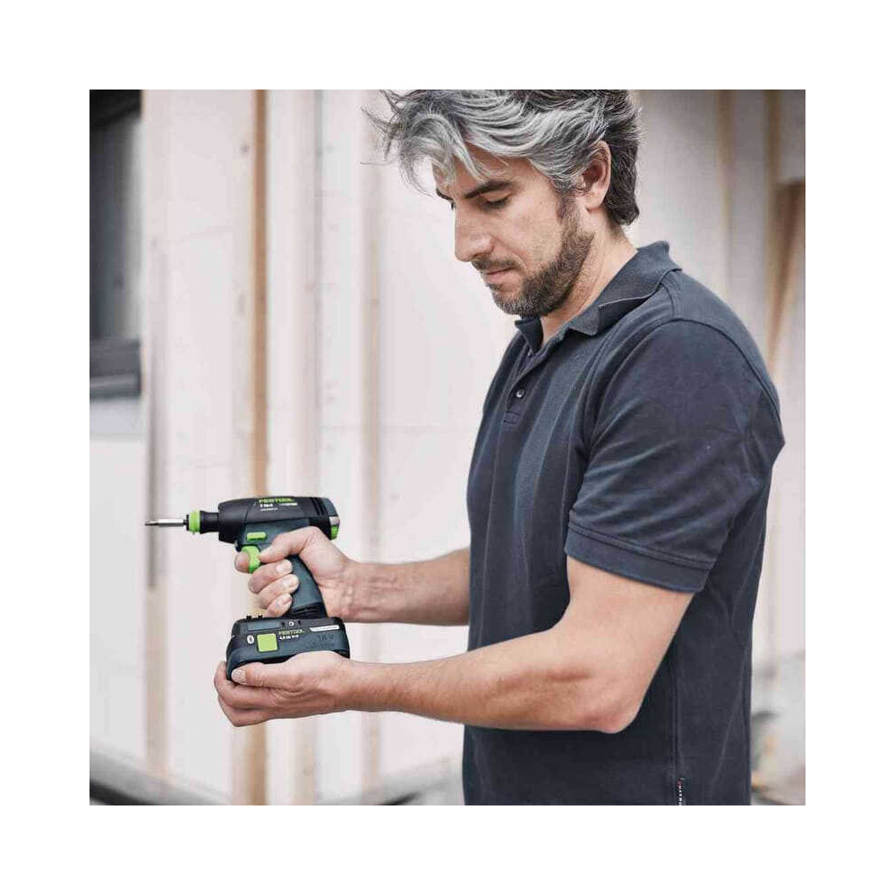 Perceuse visseuse sans fil t 18 hpc 40 i set Festool 577609