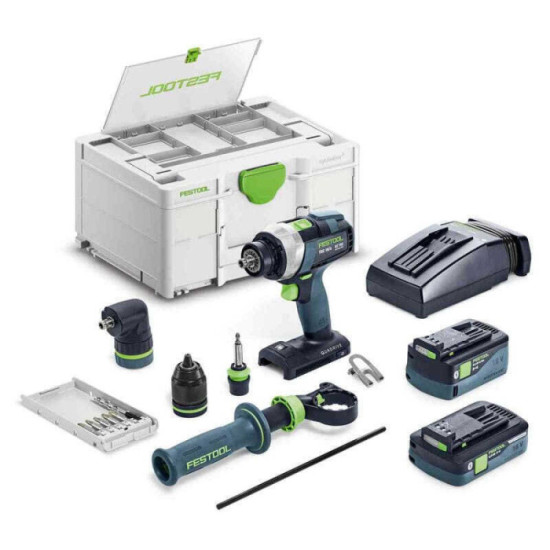 Perceuse visseuse 18V quadrive tdc 18 4 50 40 i set Festool 577612
