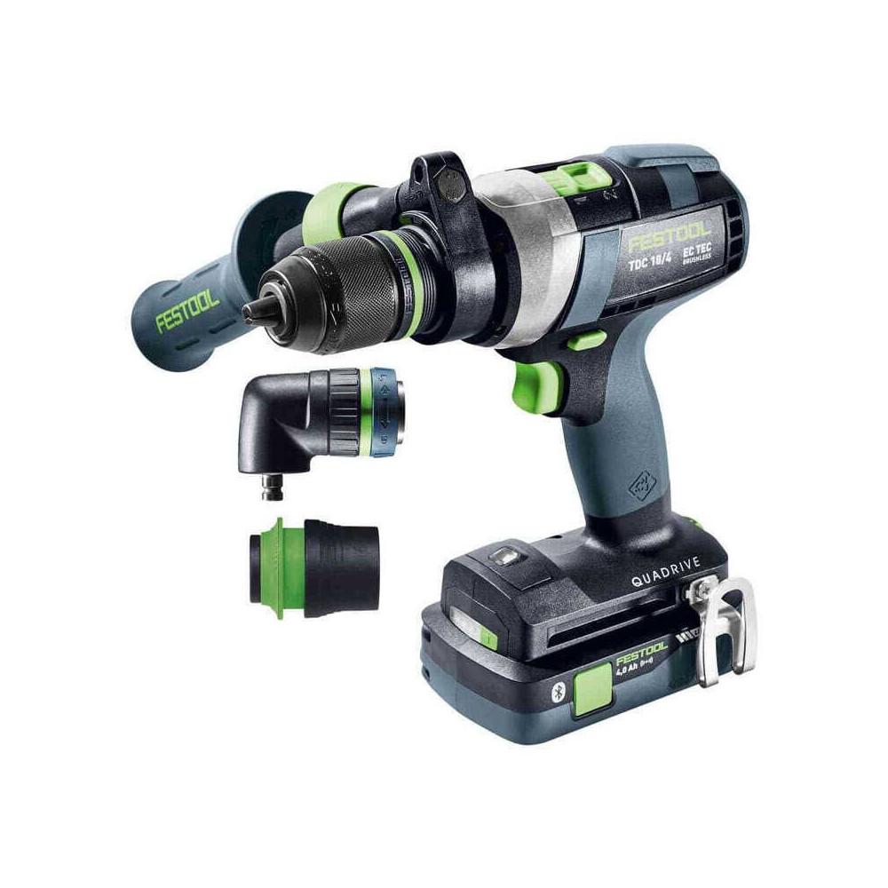 Perceuse visseuse 18V quadrive tdc 18 4 50 40 i set Festool 577612