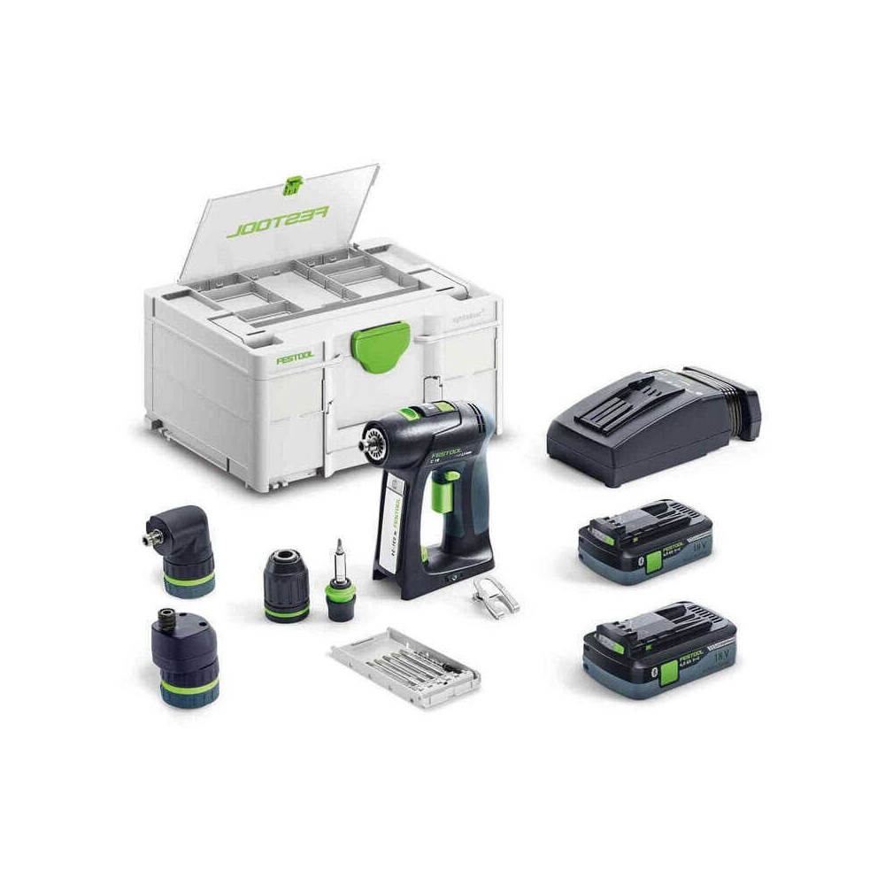 Perceuse sans fil 18V 2X40 ah c 18 hpc 40 i set Festool 577617