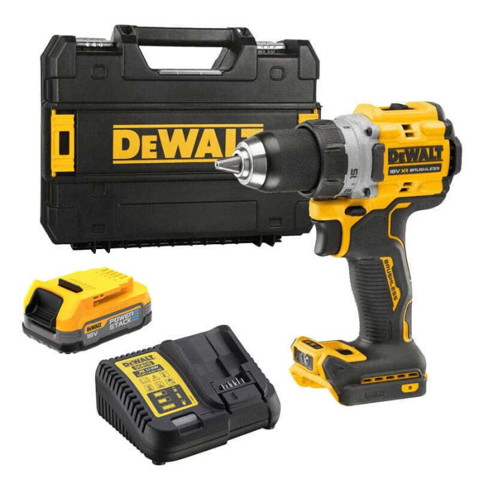 Perceuse visseuse 18V brushless powerstack Dewalt DCD800E1T