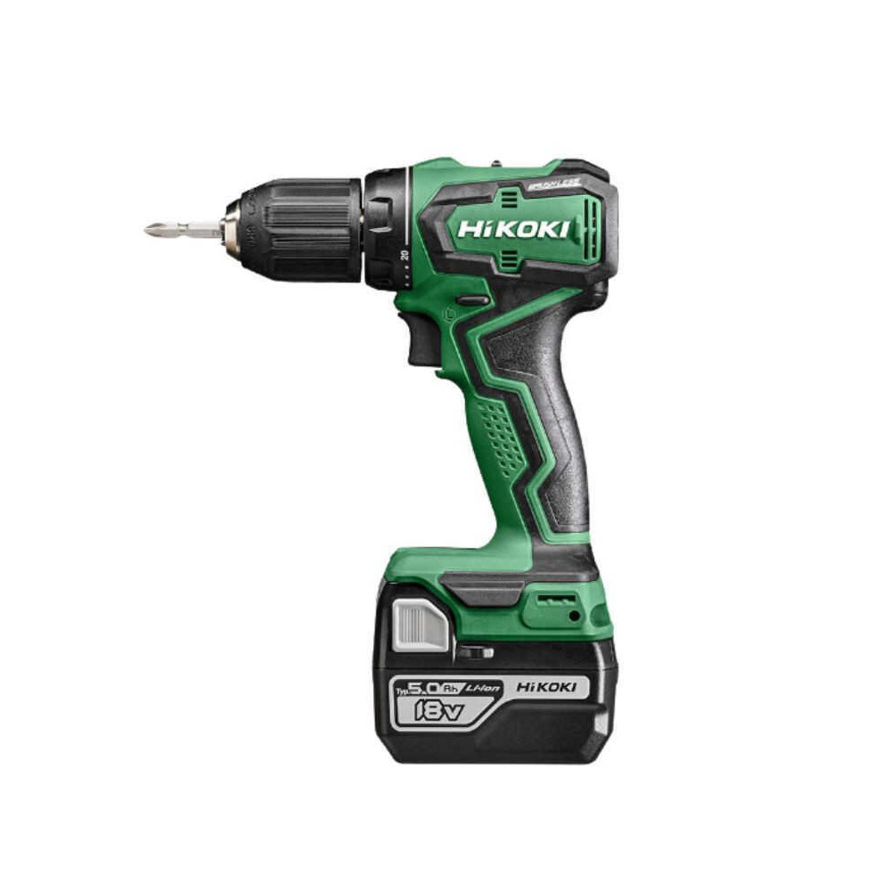 Perceuse visseuse 18V li ion 2X5AH dans coffret hit case Hikoki DS18DDWPZ