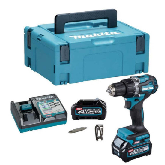Perceuse visseuse 40V li ion xgt 2X 20 ah en makpac Makita DF002GA201