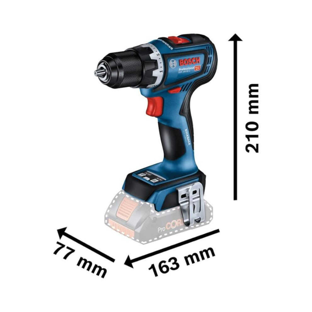 Perceuse visseuse 18V gsr 18V 90 c solo Bosch 06019K6000