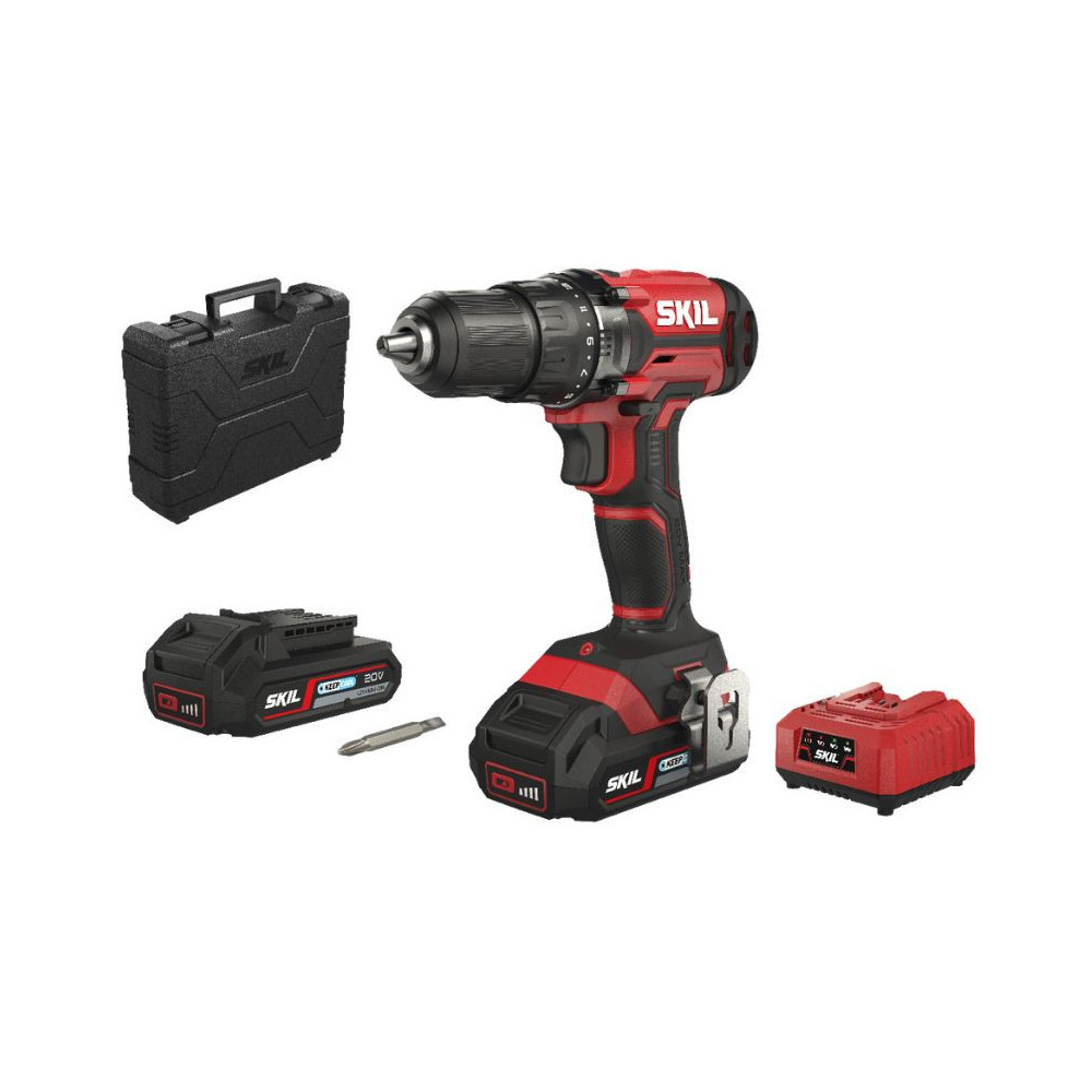 Perceuse visseuse 20V 2X20 ah en valise skil DD1E3008HB