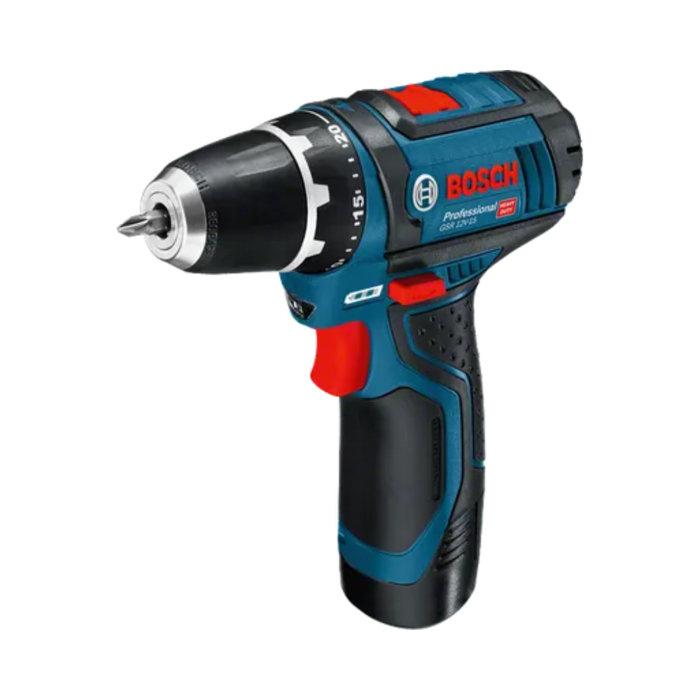 Perceuse visseuse sans fil gsr 12V 15 2X20AH Bosch 060186810F