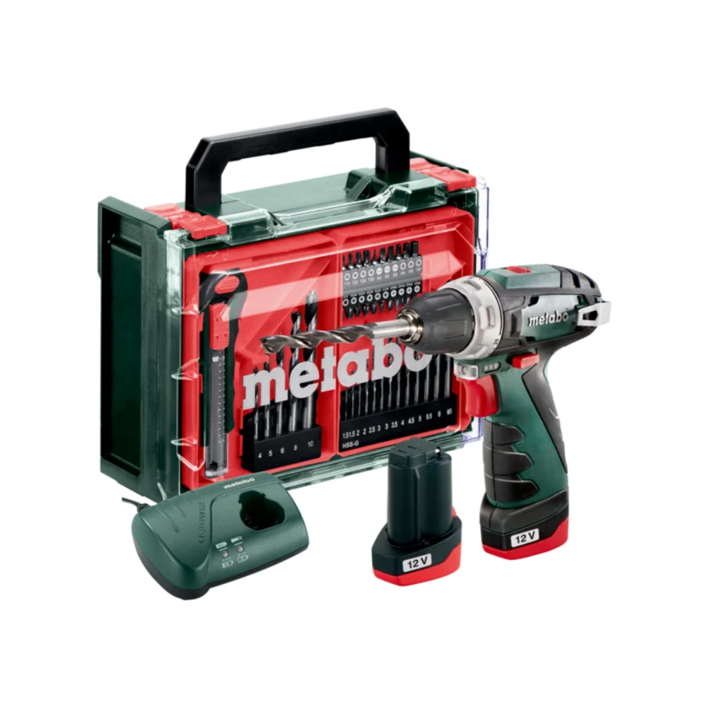 Perceuse visseuse 12V 2X2AH powermaxx bs basic set Metabo 600080710