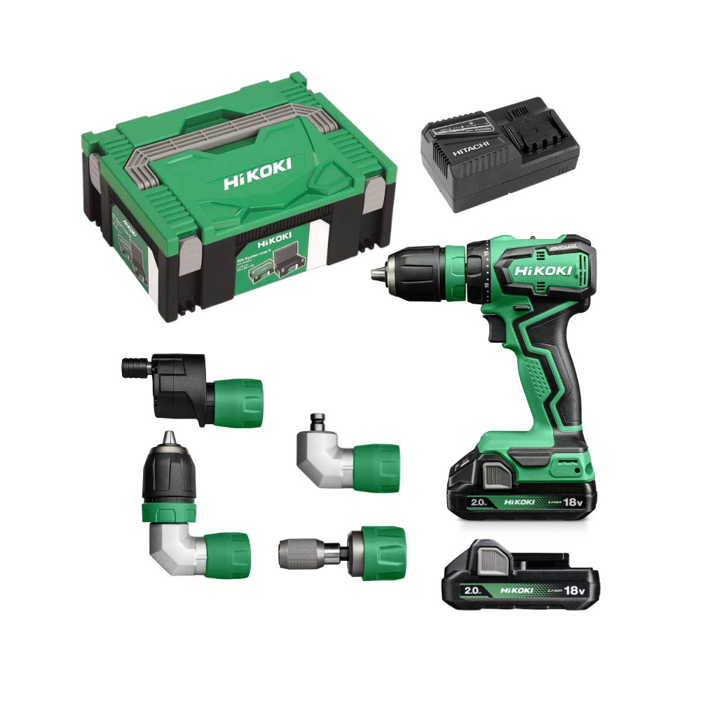 Perceuse visseuse 18V mandrin quick 55NM 2X20AH en hitcase Hikoki DS18DDQWRZ