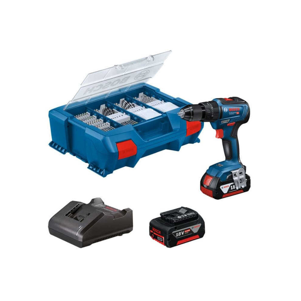 Perceuse a percussion gsb 18V 55 en coffret avec accessoires Bosch 06019H530A
