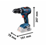 Perceuse a percussion gsb 18V 55 en coffret avec accessoires Bosch 06019H530A