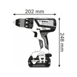 Perceuse a percussion 18V produit seul gsb 18V 28 en coffret Bosch 06019H4008