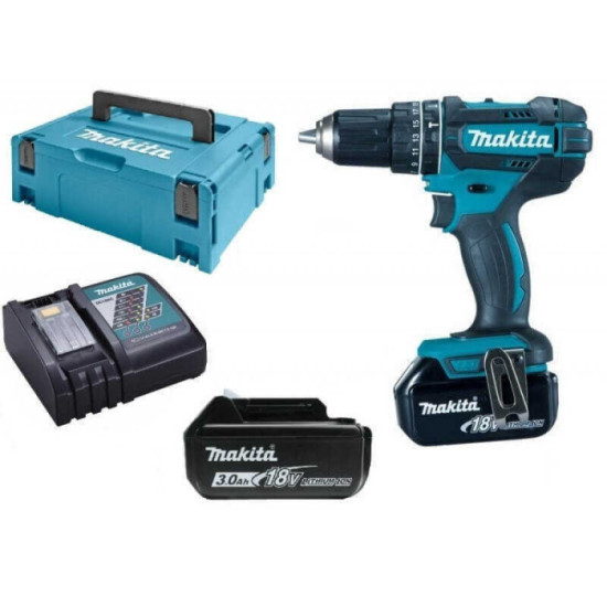 Perceuse visseuse a percussion 18V li ion 2X30AH Makita DHP482RFJ