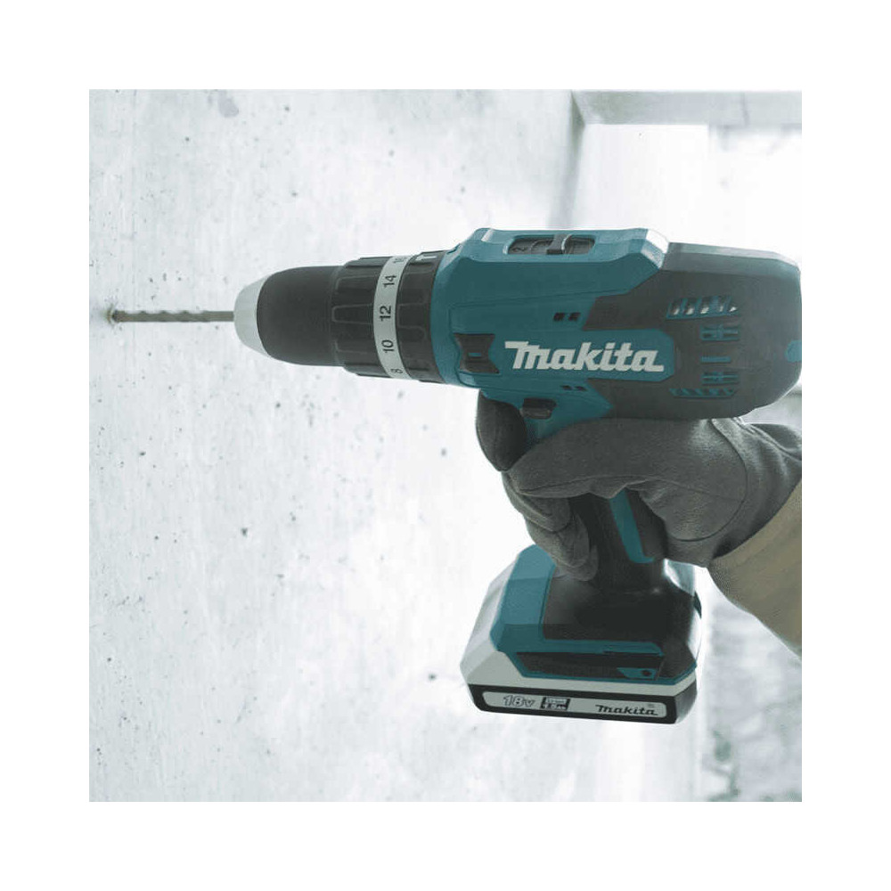 Perceuse a percussion 18V li ion Makita HP488DAEX1