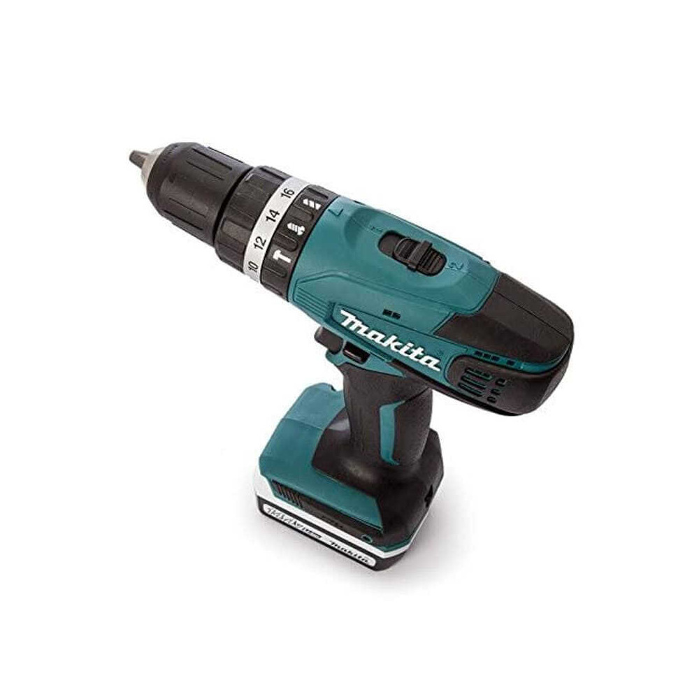 Perceuse visseuse a percussion 144V li ion 2X13 ah Makita HP347DWE