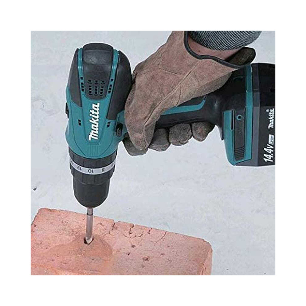 Perceuse visseuse a percussion 144V li ion 2X13 ah Makita HP347DWE