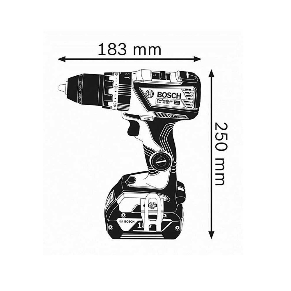 Perceuses a percussion sans fil gsb 18V 60C professional Bosch 06019G2103