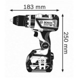 Perceuses a percussion sans fil gsb 18V 60C professional Bosch 06019G2103