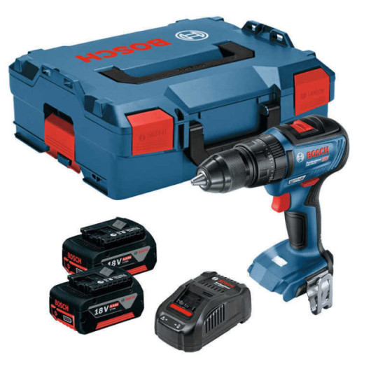 Perceuse visseuse a percussion 18V 50NM 2X50AH gsb 18V 50 en coffret Bosch 06019H5101