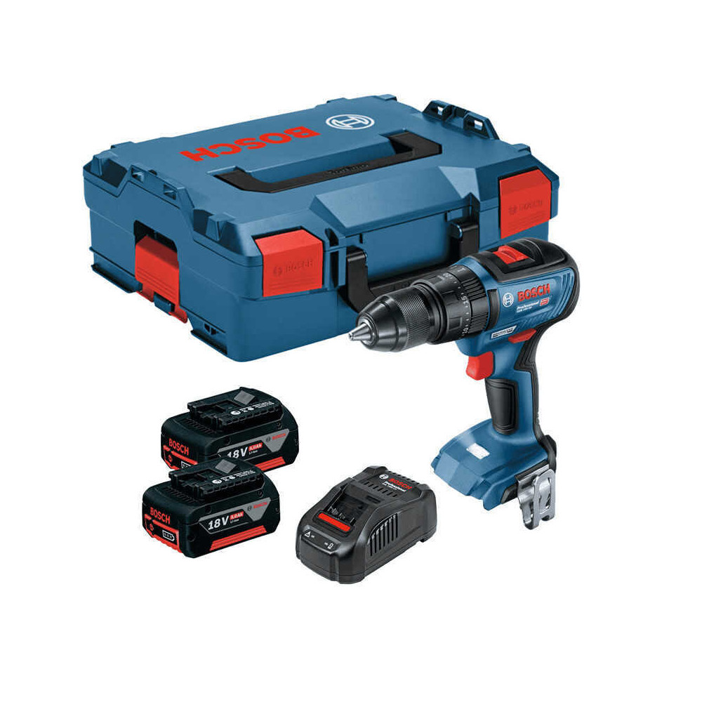 Perceuse visseuse a percussion 18V 50NM 2X50AH gsb 18V 50 en coffret Bosch 06019H5101