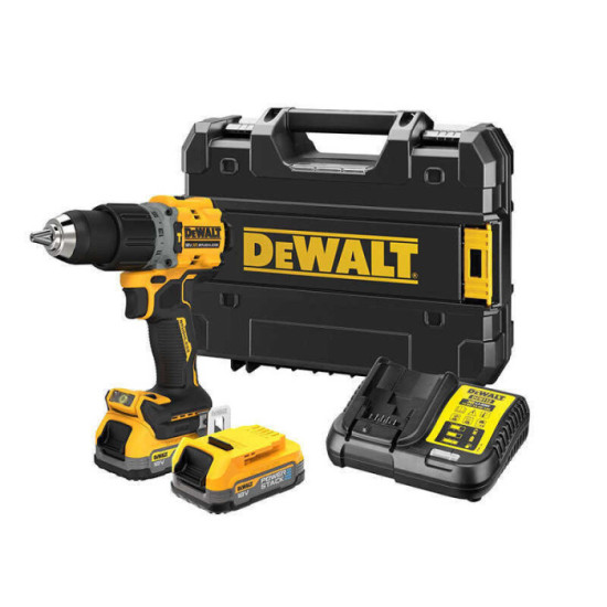 Perceuse a percussion sans fil powerstack Dewalt DCD805E2T qw
