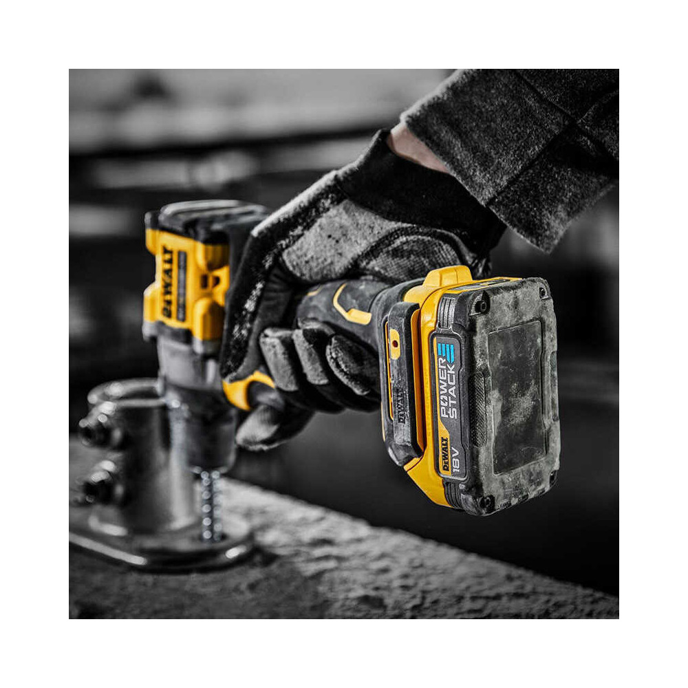 Perceuse a percussion sans fil powerstack Dewalt DCD805E2T qw