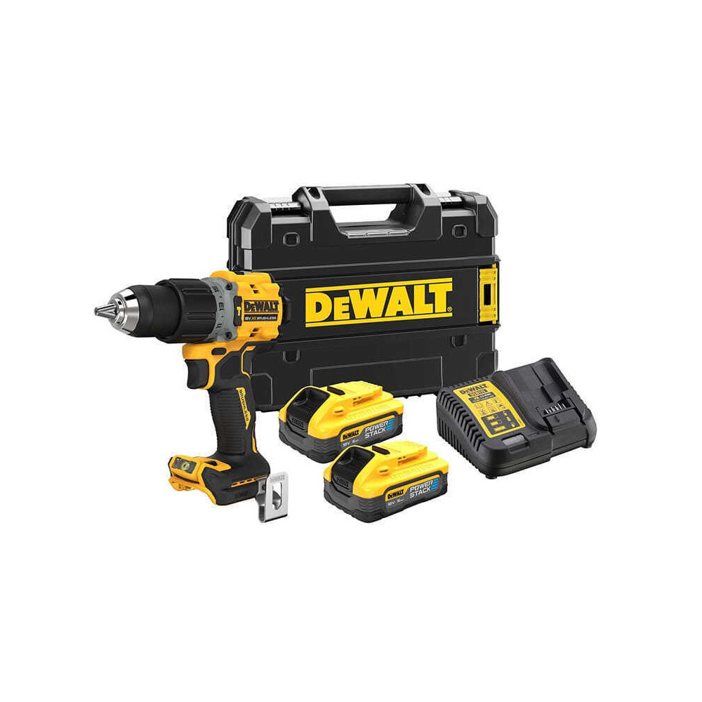 Perceuse a percussion 18V powerstack Dewalt DCD805H2T qw