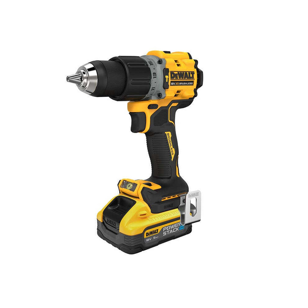 Perceuse a percussion 18V powerstack Dewalt DCD805H2T qw