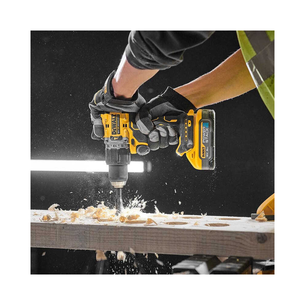 Perceuse a percussion 18V powerstack Dewalt DCD805H2T qw