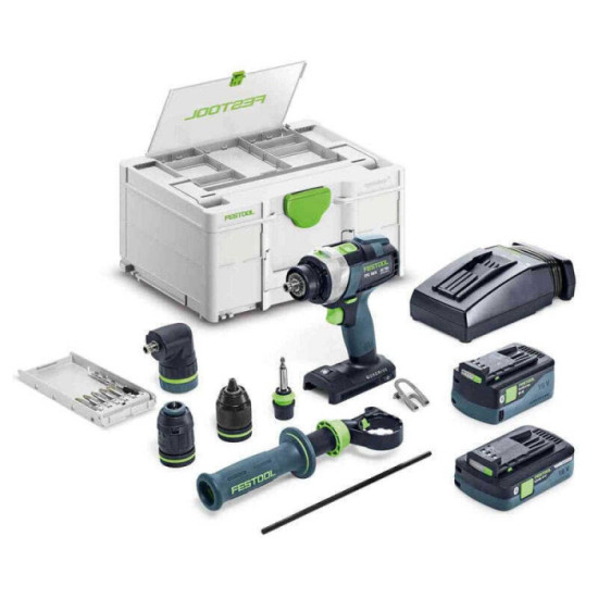 Perceuse a percussion 18V 1X40 1X50 ah ah quadrive tpc 18 4 50 40 i set xl Festool 577622