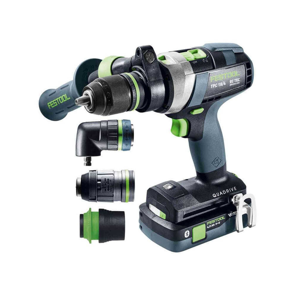 Perceuse a percussion 18V 1X40 1X50 ah ah quadrive tpc 18 4 50 40 i set xl Festool 577622